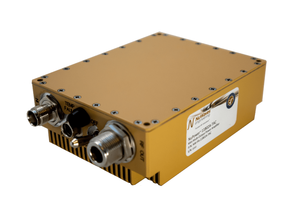 the Nupower 11b02a-tac Ruggedized Power Amplifier Ideal for Satcom Range Extension.