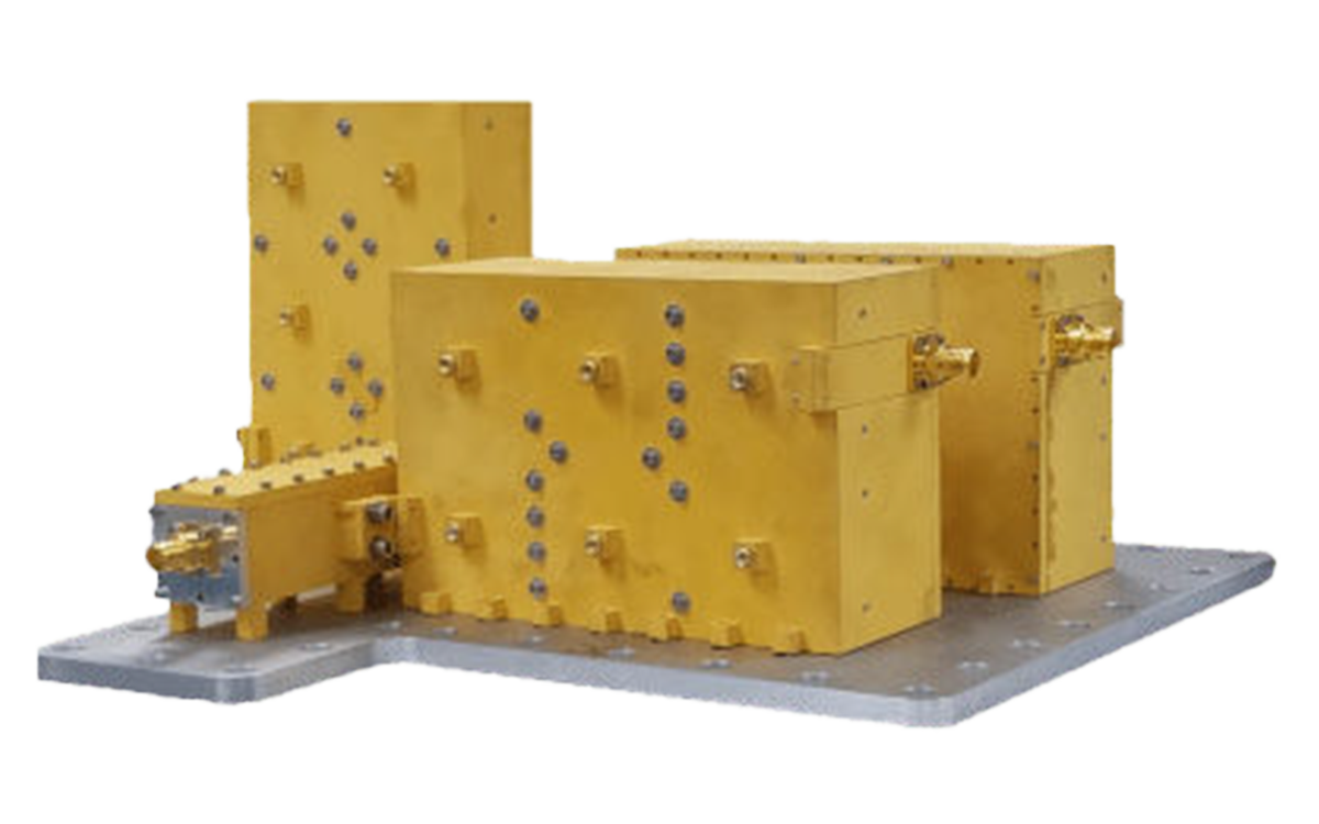 NuWaves TANGO GPS III high-power triplexer on its mounting plate