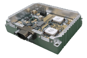 Nuwaves Miniature C-band Power Amplifier Implemented with 2 Custom Mmics