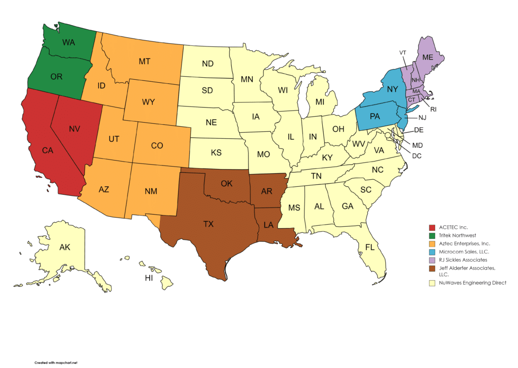 NuWaves Engineering Sales Representatives and Resellers